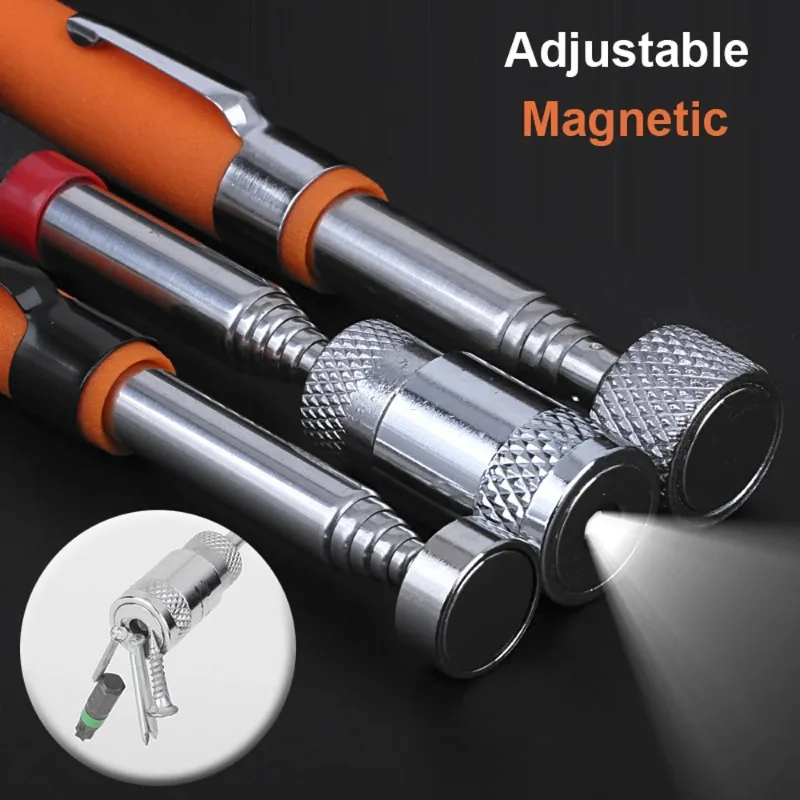 Extendable Pickup Rod Stick，Magnetic Picker Mini Portable Telescopic Magnetic Magnet Pen For Picking Up Screws Nut Bolt