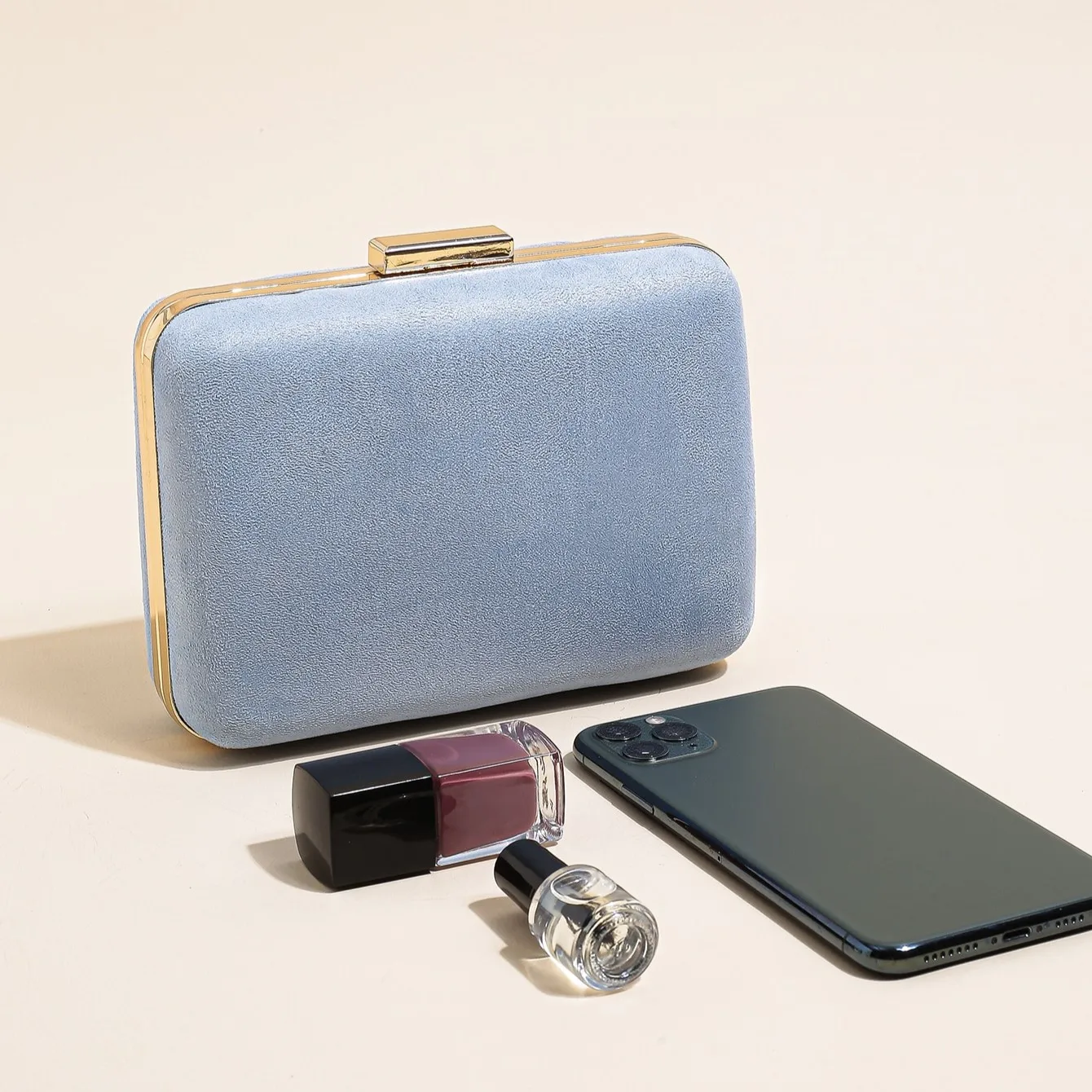 Mini einfache elegante Samt-Clutch-Abendtaschen für Damen, formelle Hochzeit, Party, Clutch, Geldbörse, Abschlussball – Detail 30