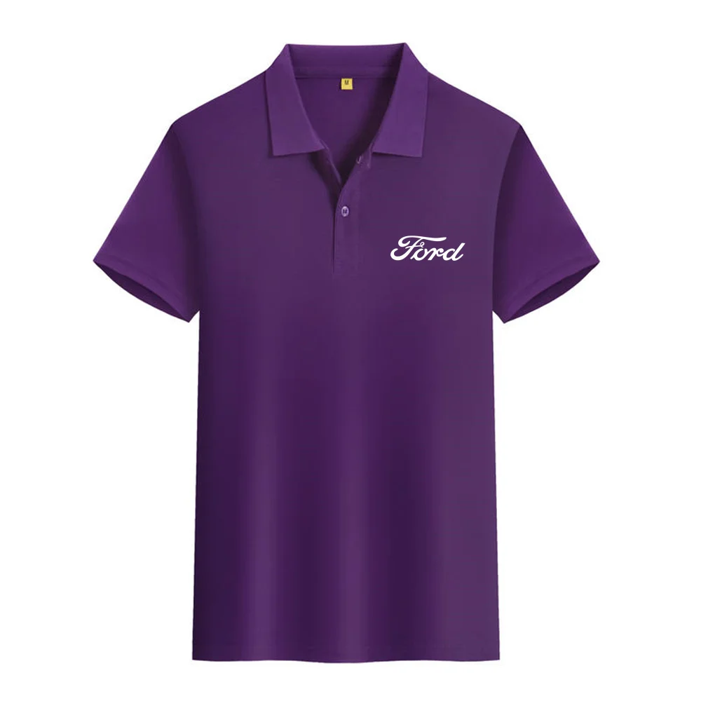 New Ford Summer Work Suit Customized 4S Shop Short sleeved T-shirt Work Suit Polo Shirt Flip Collar Top