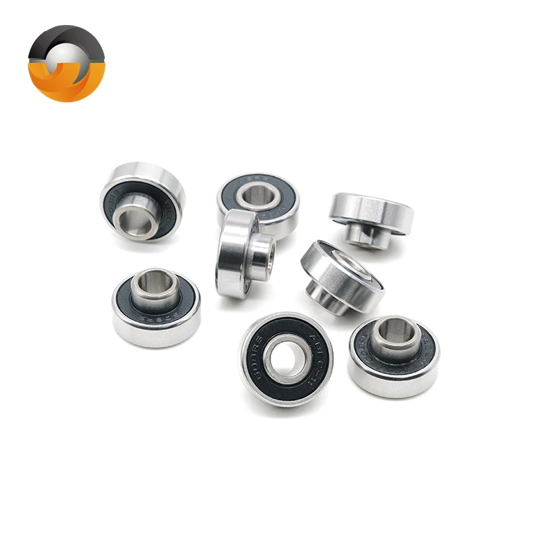 8 szt. Łożysk do deskorolki 608RS 8x22x7mm zintegrowane z podkładką dystansową, łożyska do longboardu 608, łożyska do desek do tańca, łożyska do desek double rocker. — zdjęcie 4