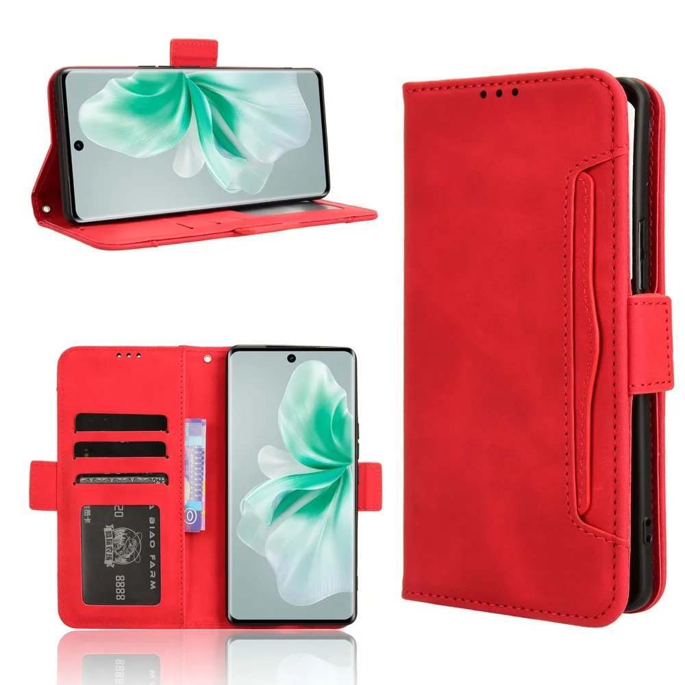 For Vivo V30 5G / V30 Pro 5G Wallet Case Magnetic Book Flip Cover Card Photo Holder Luxury Leather Mobile Phone Cases image 4