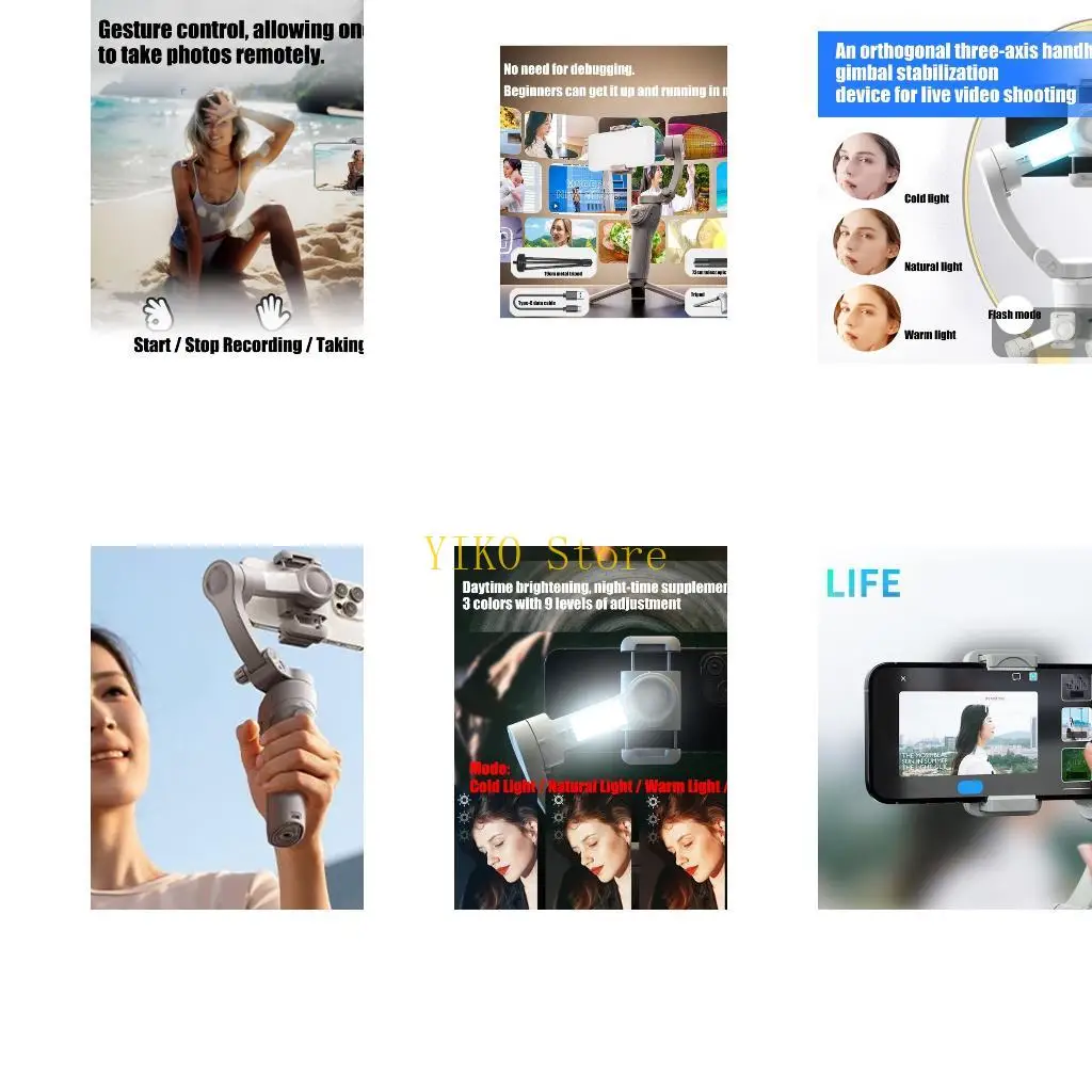 

K32C Легкие стабилизаторы камеры антишак ортогональные 3 -оси дизайнер