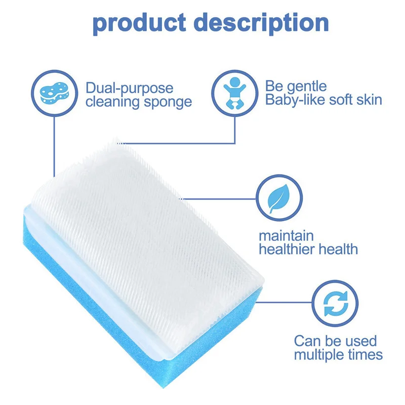 

AS96-Baby Bath Sponge (24 Pieces) Soft Foam Washer With Cradle Cap Brush Body,Hair And Scalp Clean Gentle Baby Sensory Brush