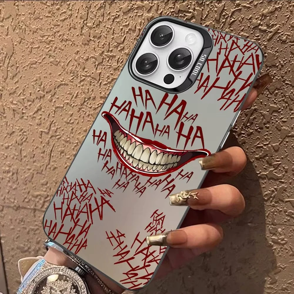 미친 조커 미소 괴상한 폰 케이스 아이폰 17 프로 16 15 14 13 12 11 프로 맥스 16 플러스 16E 17 에어 충격 방지 백 커버