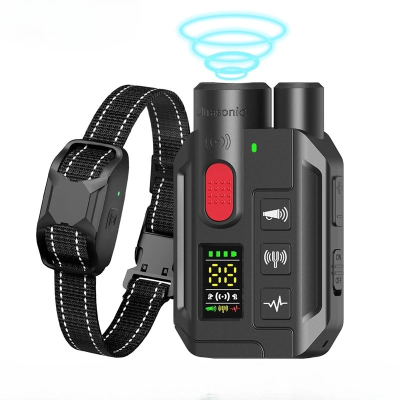Remote Control Dog Trainer  Repellent 2-in-1 Training Anti-Barking Device Electric Shock Waterproof Pet Training Collar