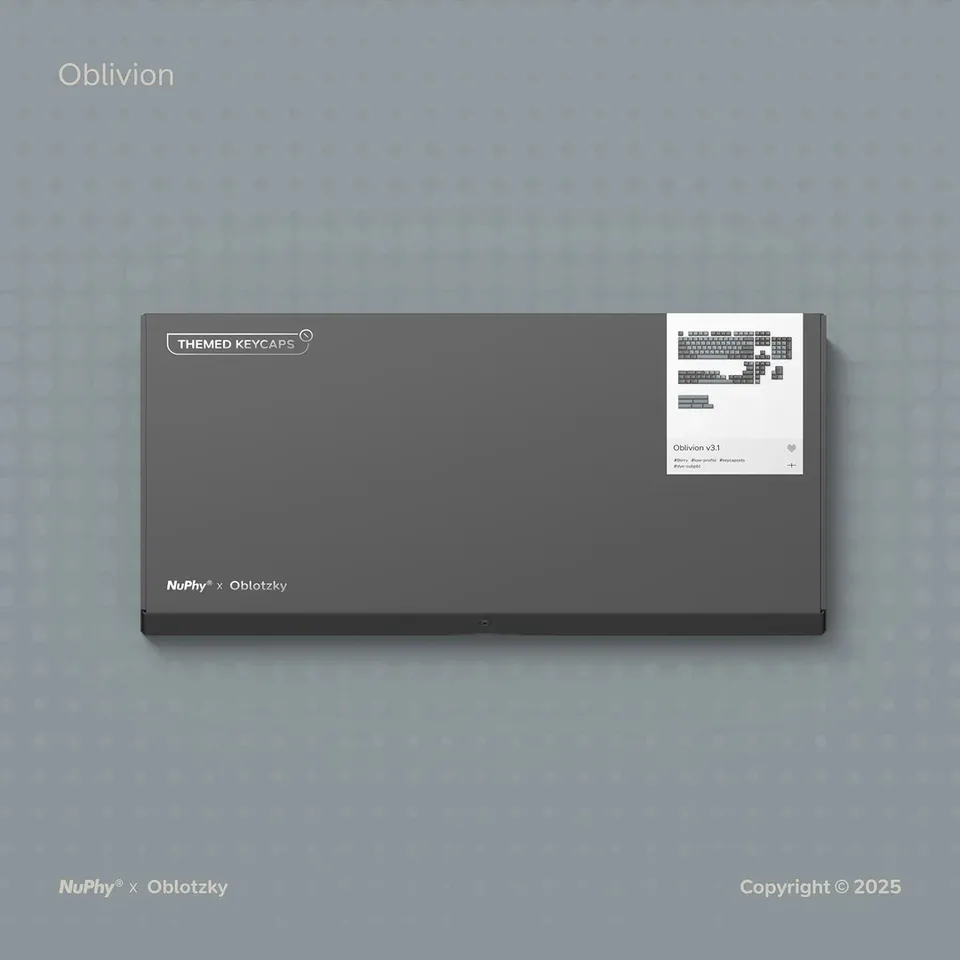 NuPhy® x Oblotzky Oblivion Berry Profile Dye-sub PBT Keycaps