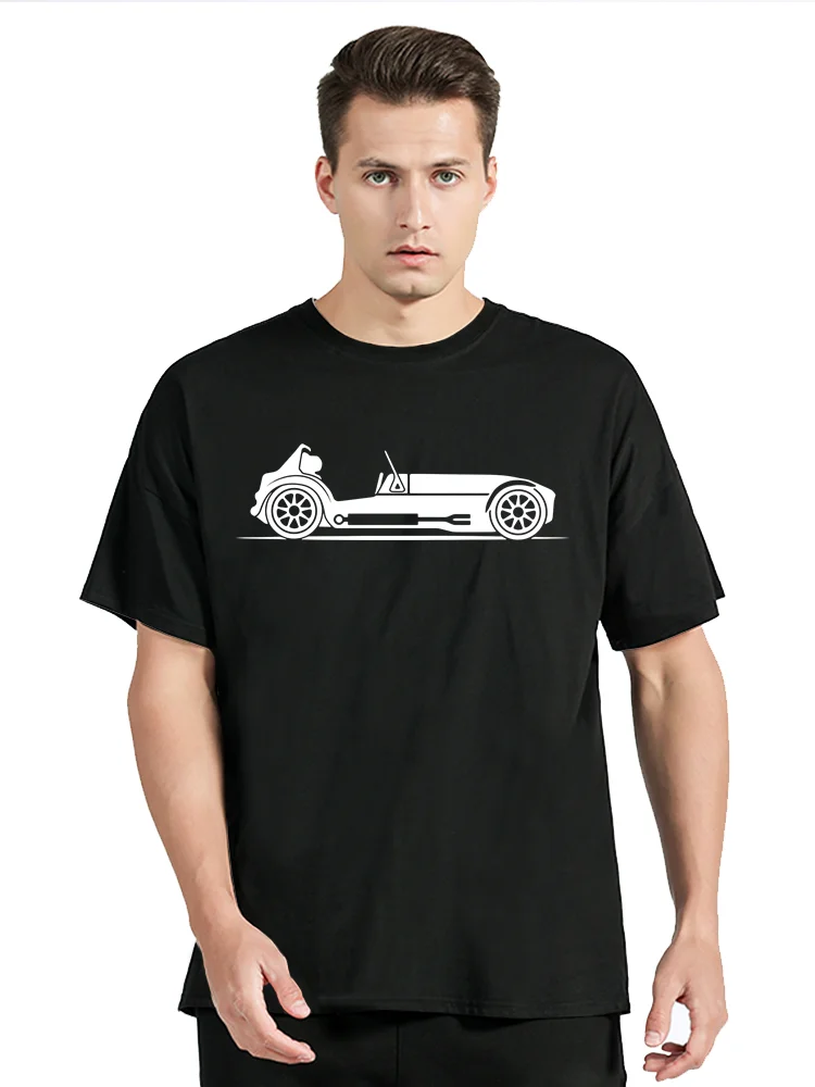 Ladies Original Sketch Lotus 7 Caterham Seven Tiger Westfield Fitted T Shirt Men Cotton T-shirt Tees Tops Men Clothing