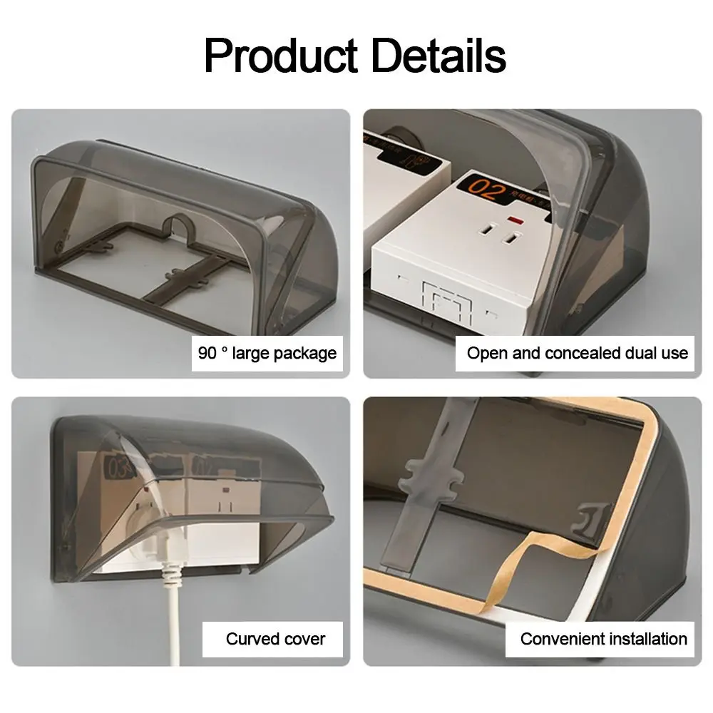 New Wall-mounted Switch Protective Cover Plastic Multiple Colors Protection Electric Plug Rainproof Cover Wall