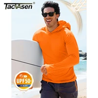 TACVASEN-T-shirt à Capuche Udissolve 50 + pour Homme, vaccage Rapide, UV, Nuits de Soleil, Sweat observateur, Course à Pied, Pêche, Performance Y-dissolvant 5