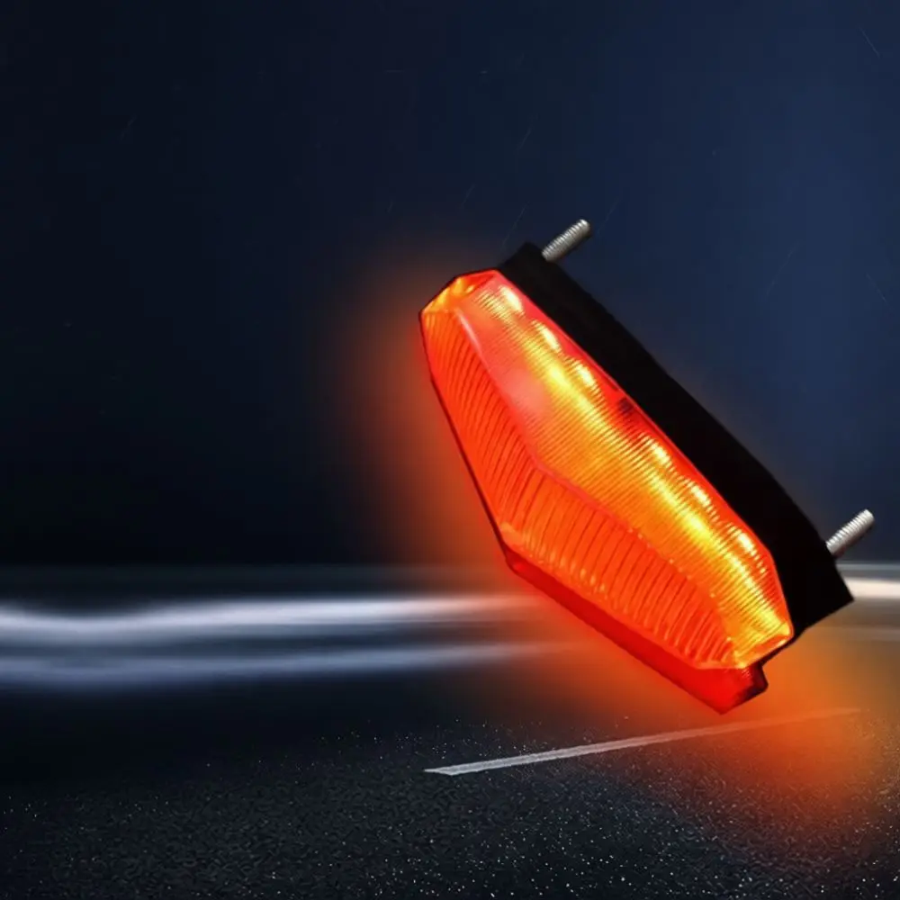 Safety Flashing Tail Light 12V 80V Universal LED Brake Lamp Modified Rear Warning Light For Lithium Electric Scooter Bicycle