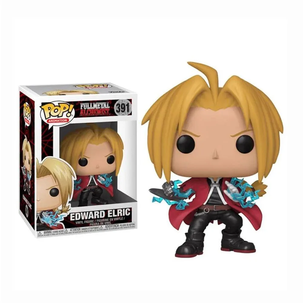 Funko Pop Alphonse Elric #392 #452 Edward Elric #391 Fullmetal Alchemist Vinyl Action Figure Toys Dolls Gifts for Children