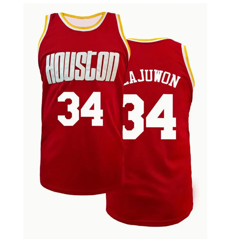 مروحة جيرسي # 34 سترة كرة سلة حمراء قابلة للتنفس بدون أكمام مطبوعة للتدريب ومظهر اللعبة مناسبة للصيف