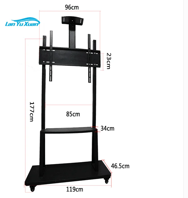 

Interactive whiteboard Mobile tv stand fixture with Wheels for interactive board