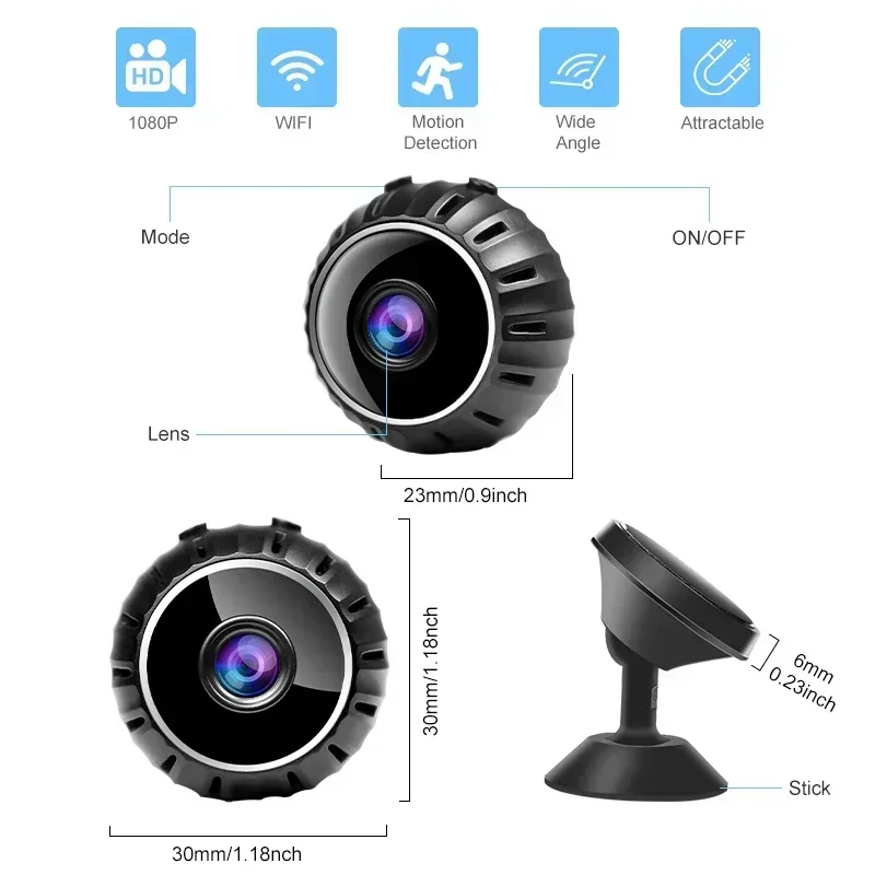 Wireless Outdoor Sensor Camcorder Kamera Wifi Sicherheit Remote Monitor Überwachungs kameras Smart Home Mini 1080p HD Web Video