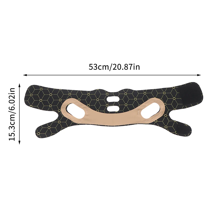 Double-Chin Reducer Face Slimming Bandage Jawline Face Lift DevicesElastic V Shaped Mask Strap Double Press Face Sculpting Mask