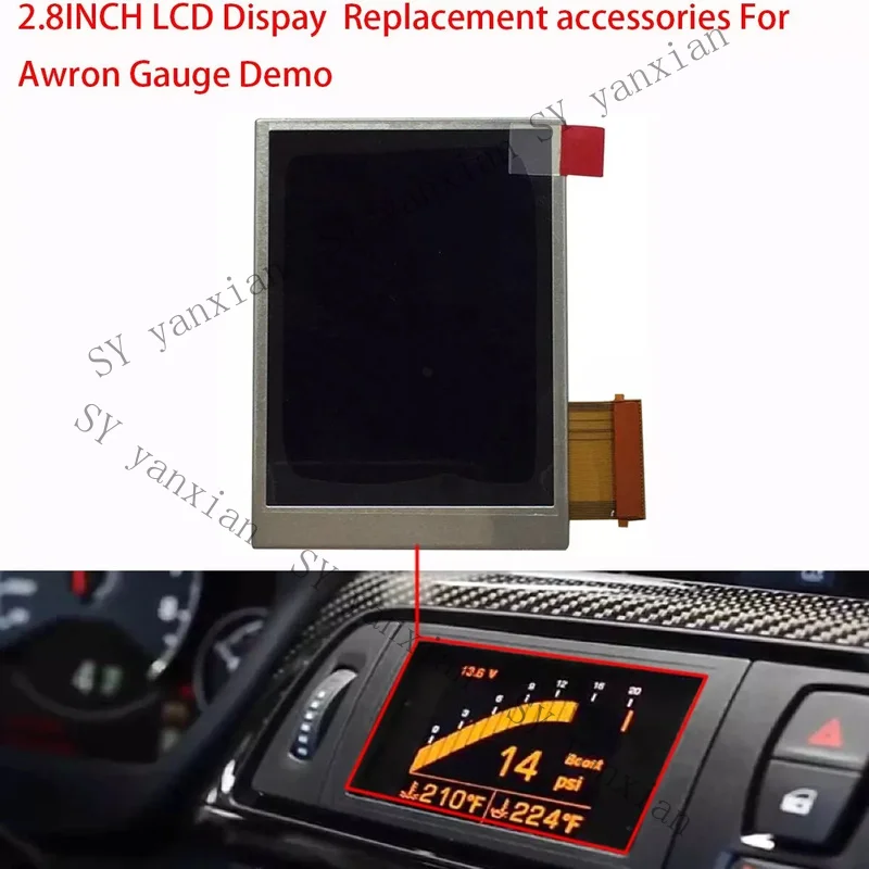 SY+ 2.8; LCD display screen replacement new for Awron gauge demo e9x