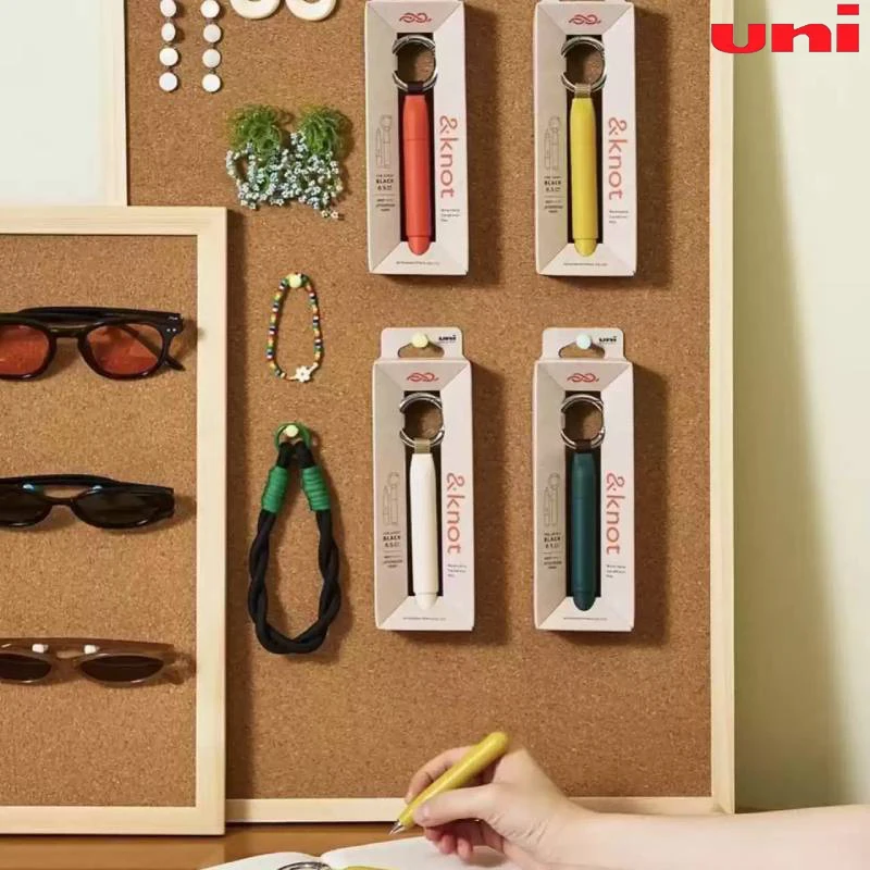 Uni Jetstream 0.5mm Magnetic Cap Pen &knot Wearable Carabiner Ballpoint, Quick-Drying Oil-Based On-the-Go Writing Portable Tools