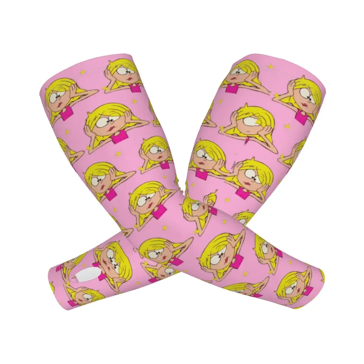 

Lizzie Mcguire уличные рукава для защиты от солнца и ультрафиолета, летние рукава из ледяного шелка с татуировкой для велоспорта