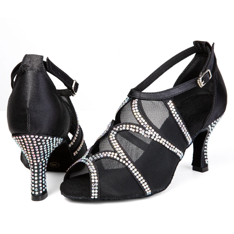 square-dance-high-heels-women's-professional-latin-dance-shoes-women's-new-style-mesh-set-diamond-satin-cha-cha-dance-rumba-danc