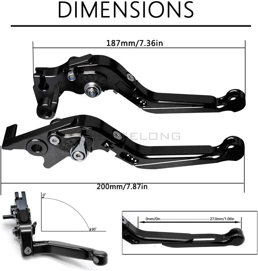 CB500X CB500F For Honda CB500X/CB500F/CB 500 X/F 2013-2023 2023 2019 2018 2017 2016 2015 Adjustable Folding Brake Clutch Levers - view 3
