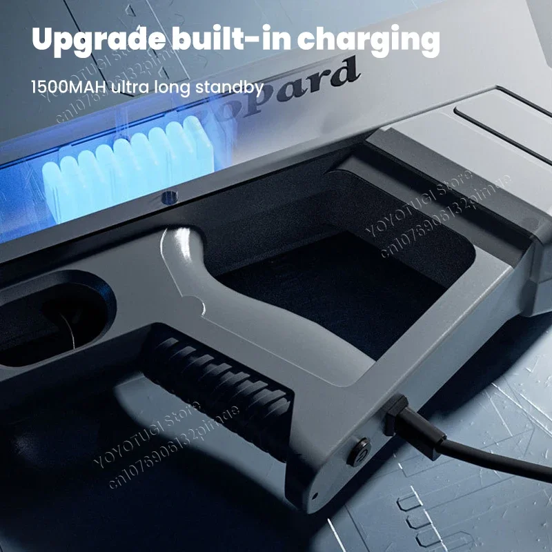 Electric Continuous Water Gun Fully Waterproof and Automatic Water Absorbing Light for Children's Outdoor Water Playing Toy