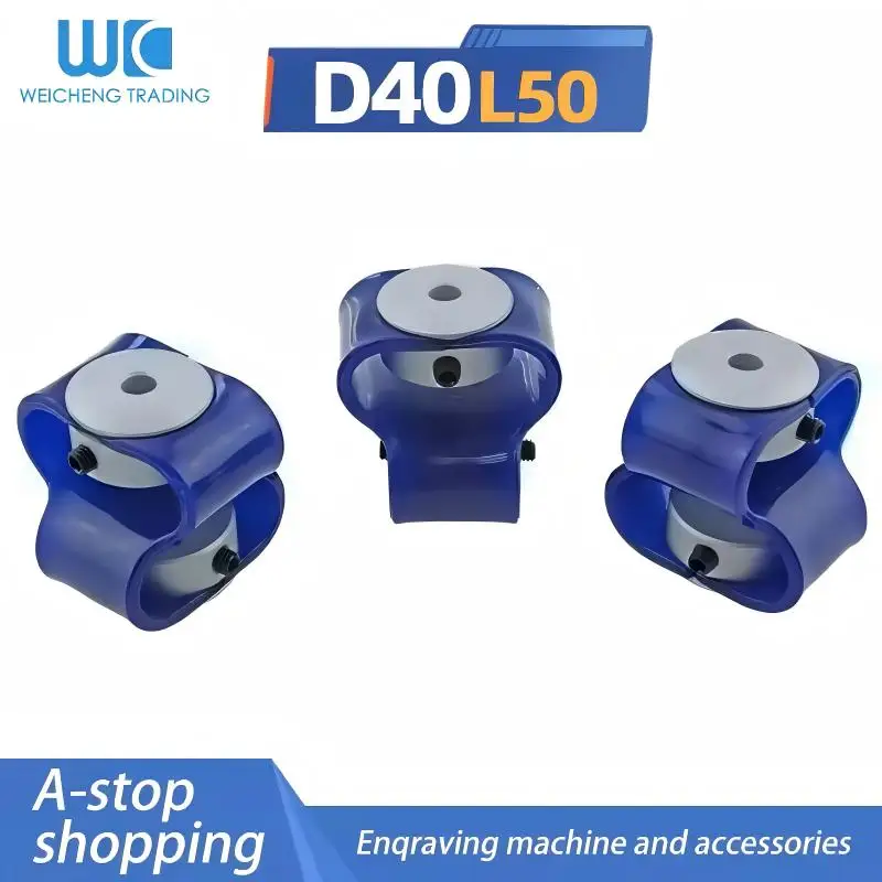 1PC D40 L50 8 Word Encoder Coupling Rubber Flexible Stepping Motor Servo Motor Screw High Torque Flexible Coupling