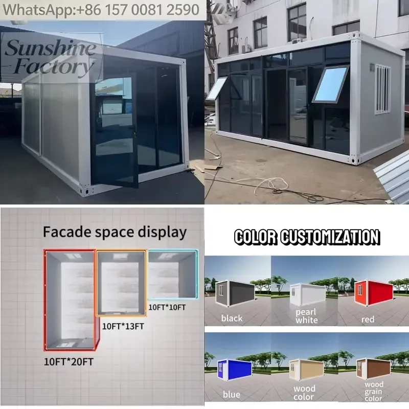 The Minimalist-style Container Office Can Be Used in Construction Sites, Factories and Warehouses.