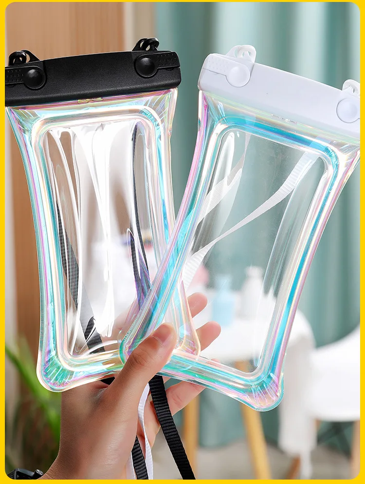 

Waterproof Transparent TPU Mobile Phone Pouch Drift Diving Surfing Swimming Bags Cell Phone Case Underwater Dry Bag with Lanyard