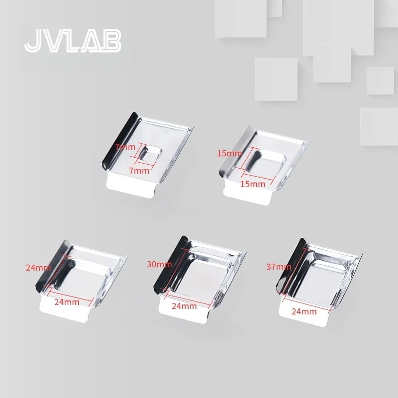 صندوق التضمين من الفولاذ المقاوم للصدأ قالب سفلي 50 قطعة/Pk OCT صندوق التضمين القابل لإعادة الاستخدام إطار التضمين جزء البارافين JVLAB #3