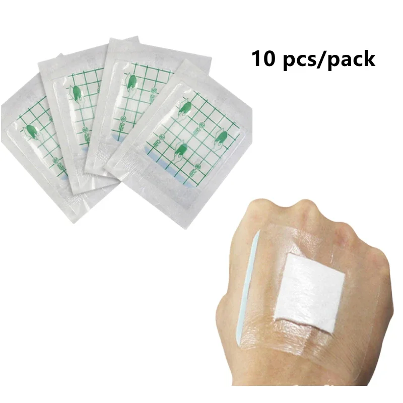 10 Pcs/bag Waterproof Patch Transparent Adhesive Bandage  Wound Band Aid Outdoor First Aid Baby Children Essentials Care