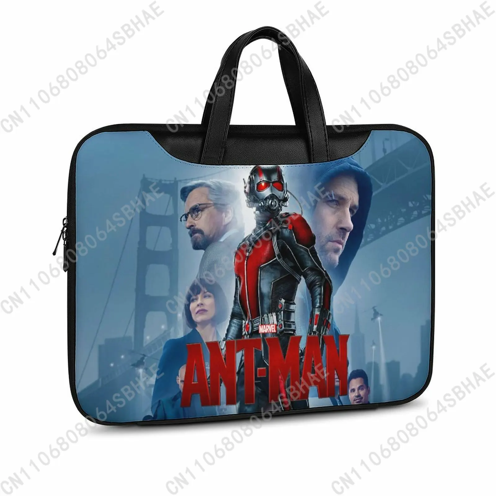 

Marvel Ant Man Custom Leather Briefcase Men Woman Laptop Bag Business Retro Genuine Leather Computer Cosplay