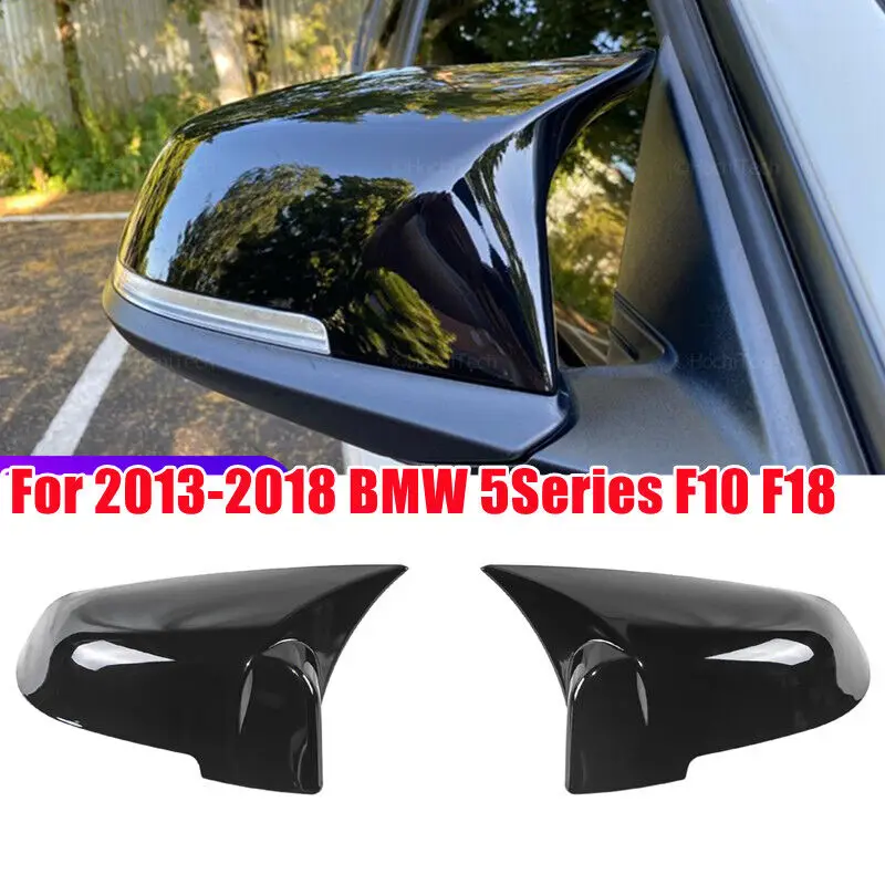 

For BMW 5 6 7 Series F10 F11 F18 F07 F12 F13 F06 F01 F02 Car Rearview Side Mirror Cover Wing Cap Sticker Exterior Door Case Trim