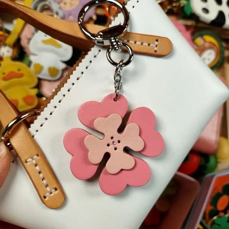 Handmade Leather Knife Die Four-leaf Clover Key Chain Pendant Leather Knife Die Dies Scrapbooking