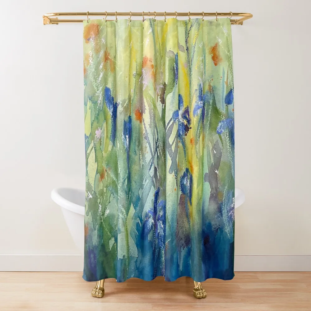 Summer Meadow Shower Curtain Waterproof Shower Elegant Bathroom For Shower Bathroom For Curtain