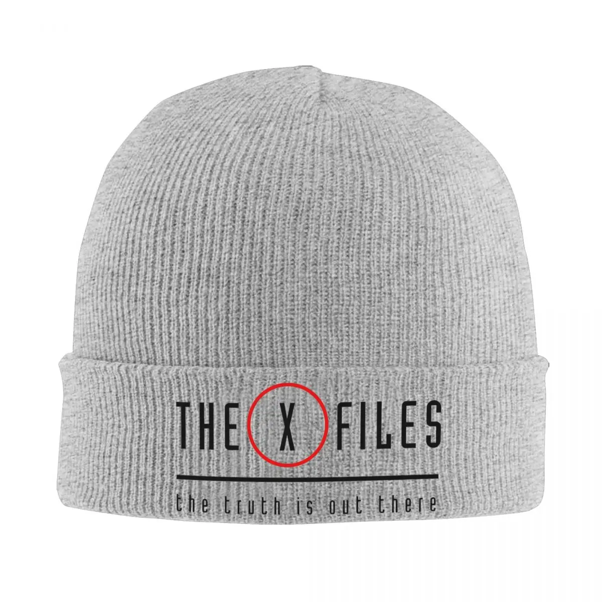 The X Files Scully Mulder Ufo Aliens TV Bonnet Hats Skullies Beanies Adult Unisex Trendy Elastic Beanie Hats Autumn Winter Cap