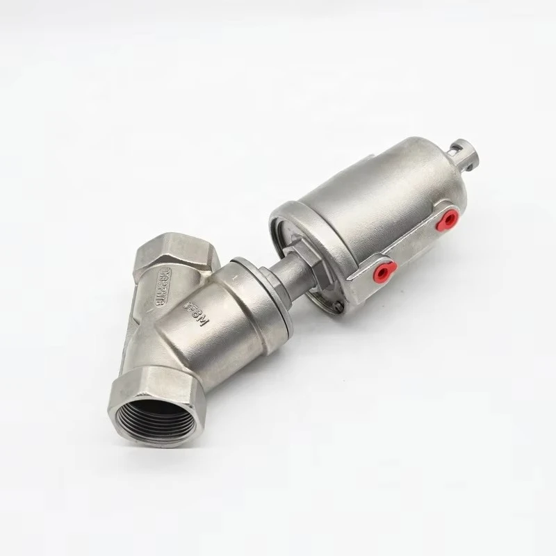 DN80 angle seat valve stainless steel 2-way base pressure range 0-16bar -10~ + 180 degrees pressure resistance Fast Delivery