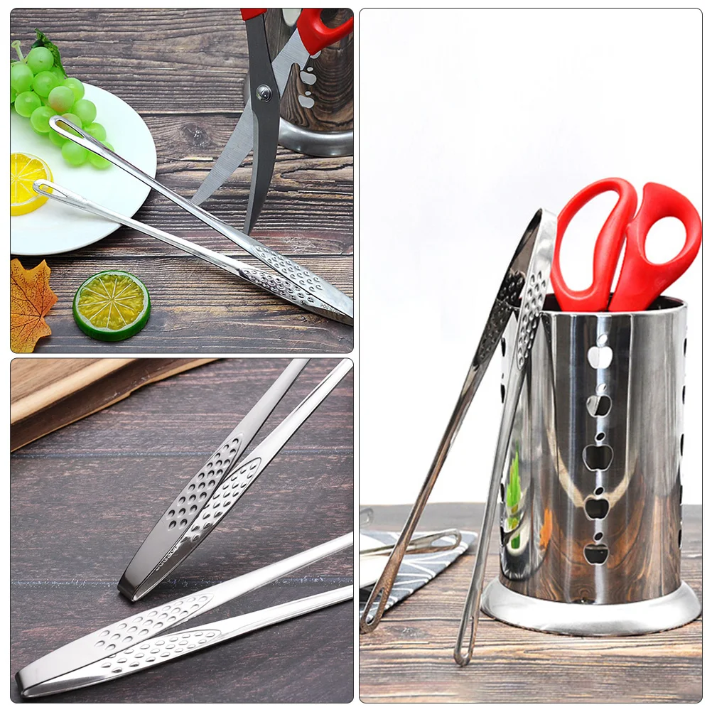 

Stainless Steel Food Tongs Barbecue Kitchen Meat for Grill Steak Multipurpose