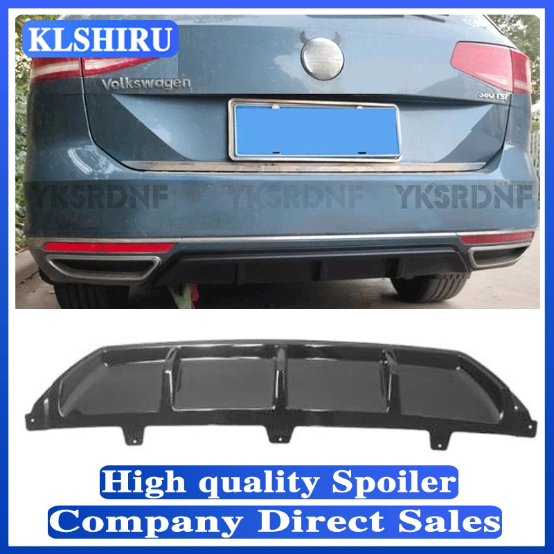 Car Styling ABS Paint Rear Bumper Lip Spoiler Trunk Diffuser Cover For Volkswagen VW Passat B8 Variant 2016 2017 2018 2019