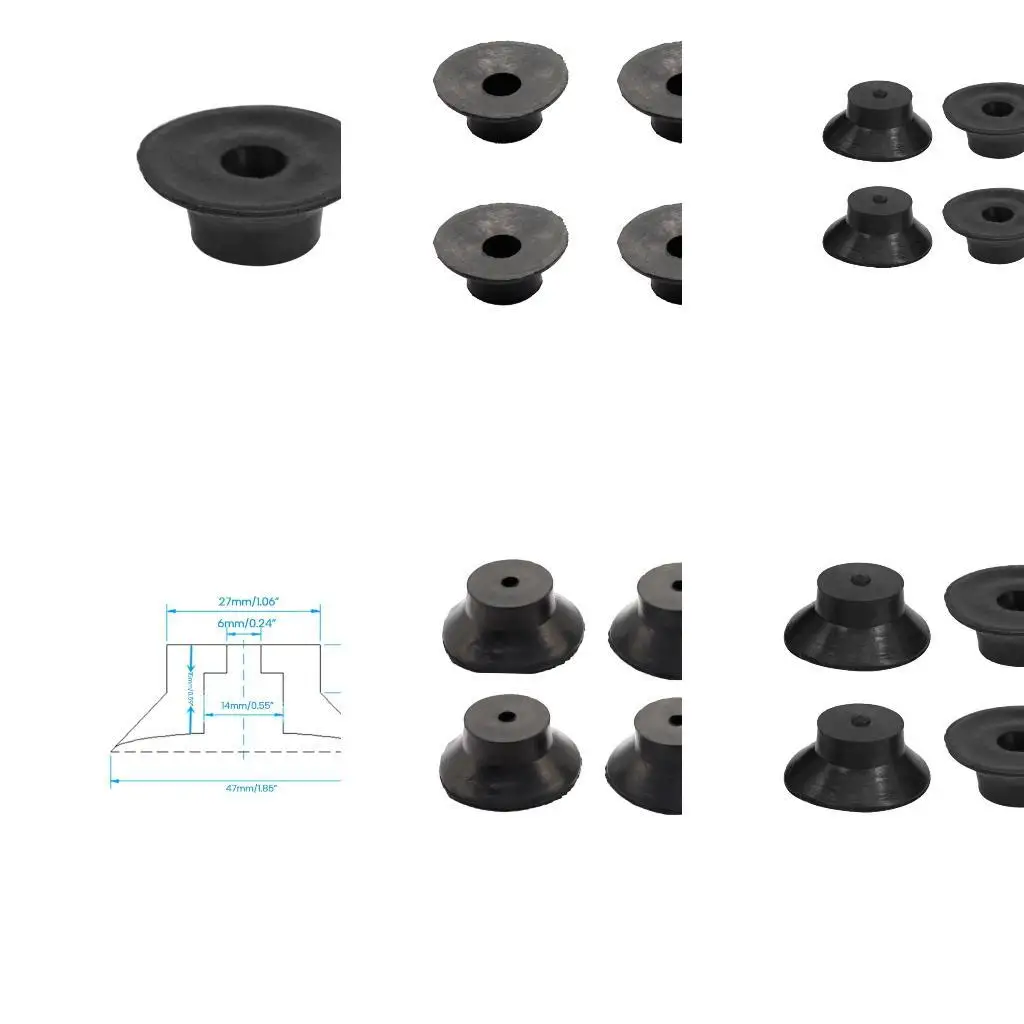 

652f 4pcs Резиновая нога Высококачественное DIY для Voron 2.4 Printer Parts Pad Pad