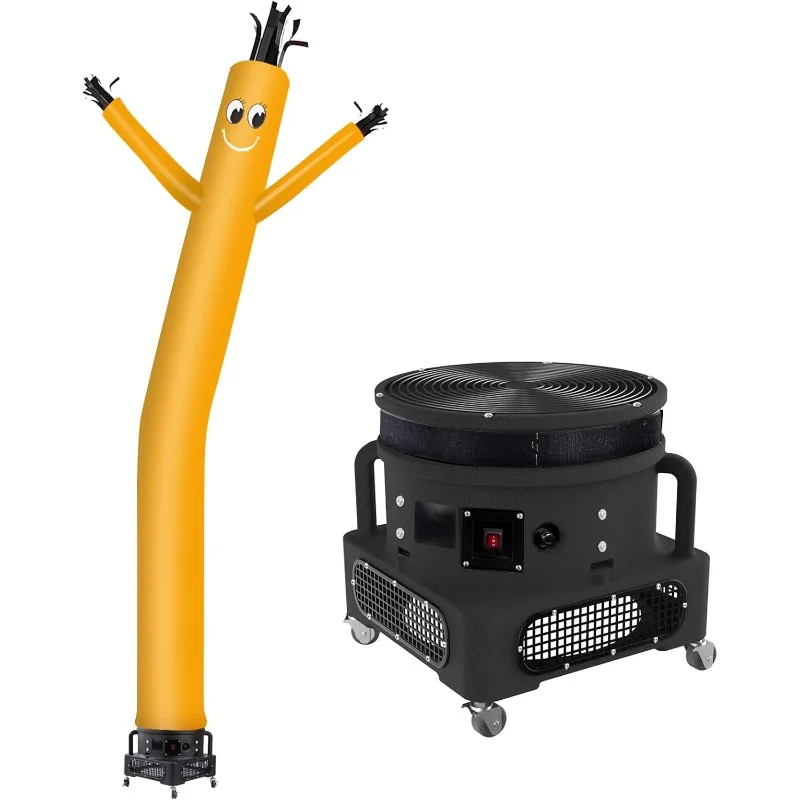 Tube Guy Puppet Dancing Man with 1HP Blower Complete Set, 20-Feet 18Inch (Yellow)