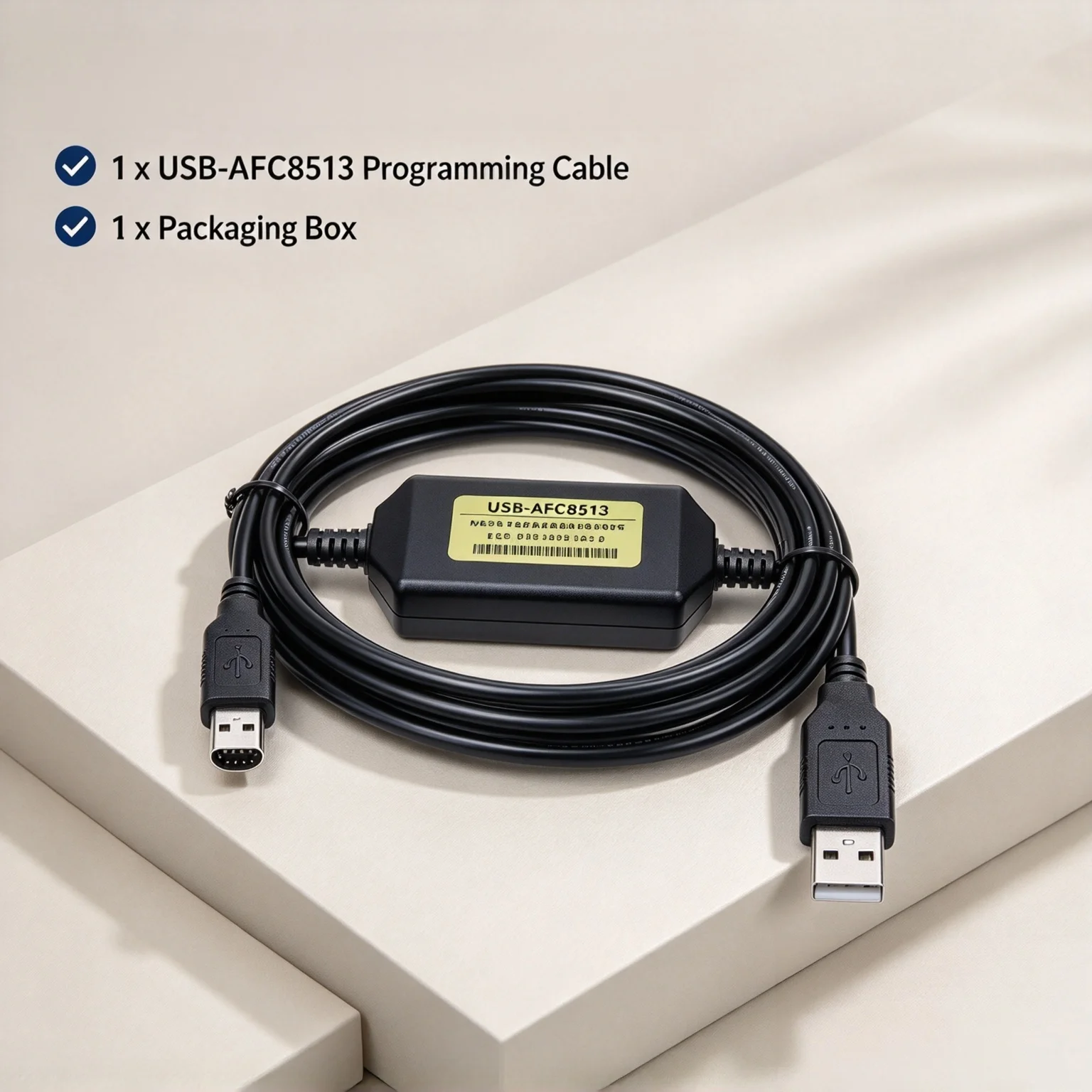 Industrial PLC Debug Cable USB-AFC8513, 3M USB-RS232 MD5 10V Enhanced Data Transfer Cord for Panasonic FP0 FP2 FP-M