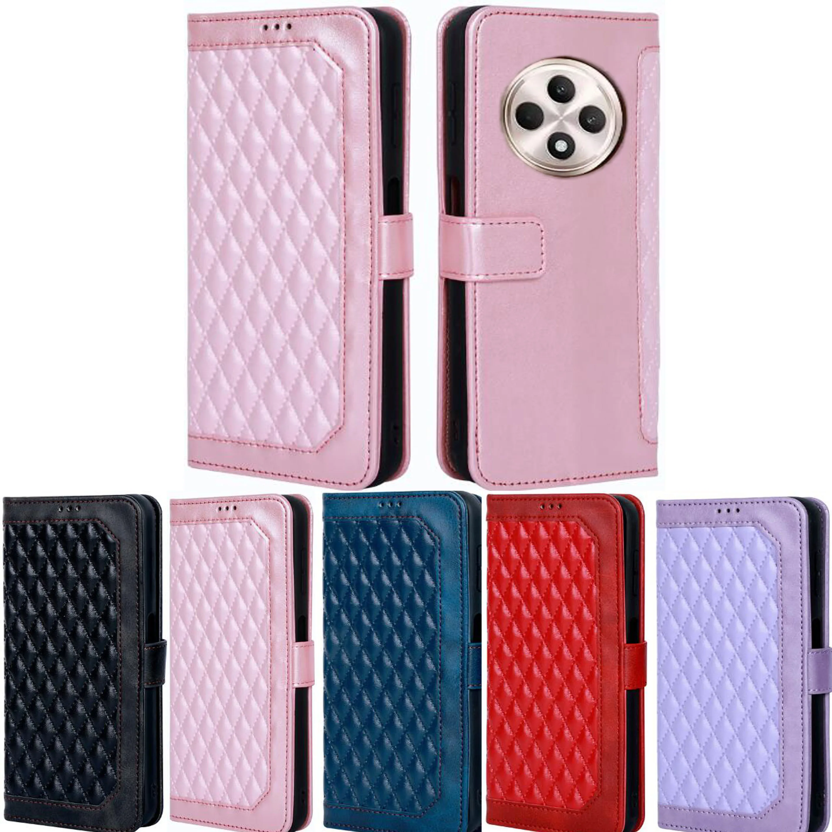 Magnetic Wallet Flip Cover Case For OPPO Reno12 F 4G Reno 12 F FS 5G CPH2637 CPH2687 Cover Leather Phone Bags