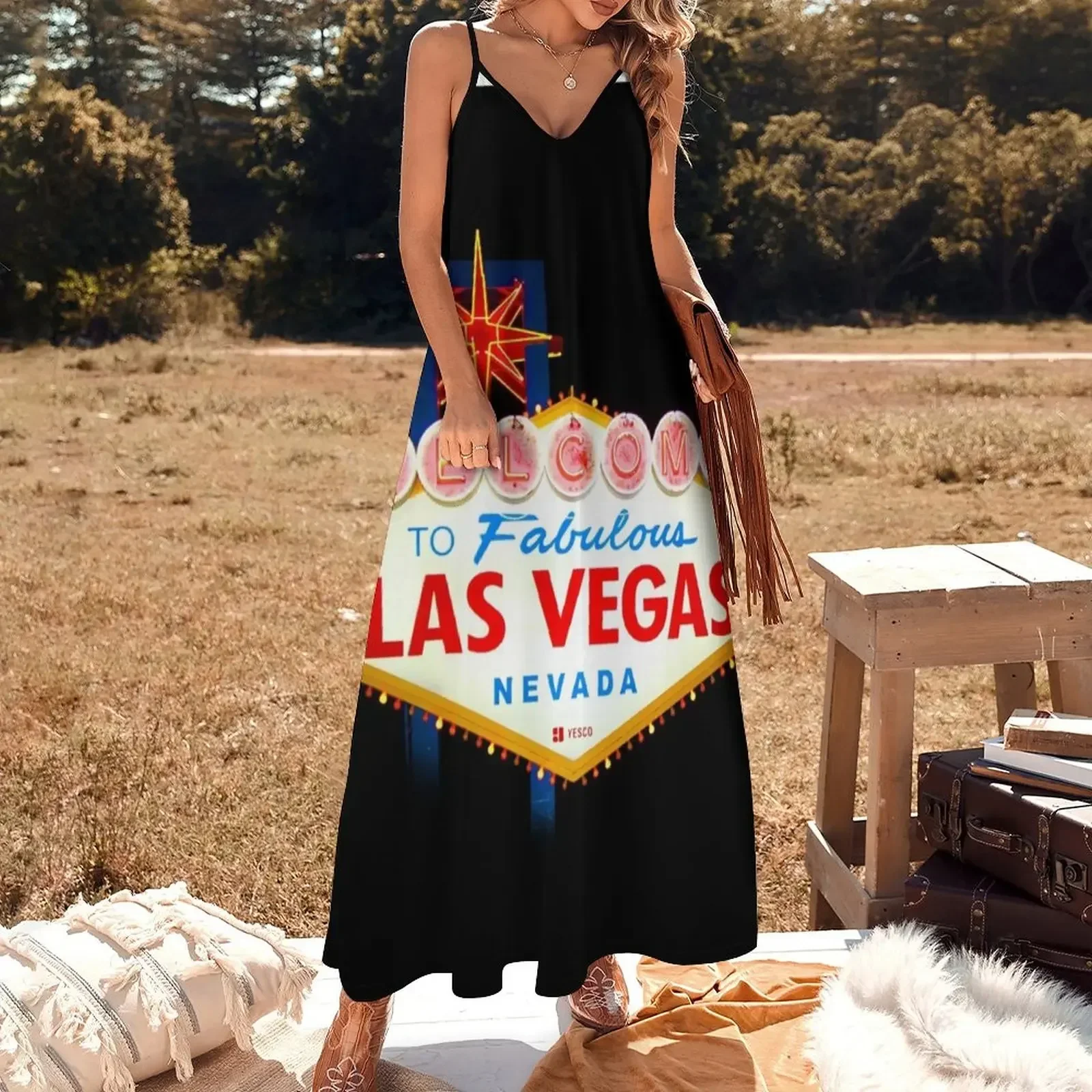 Welcome to Fabulous Las Vegas Sleeveless Dress purple dress Beachwear Dress