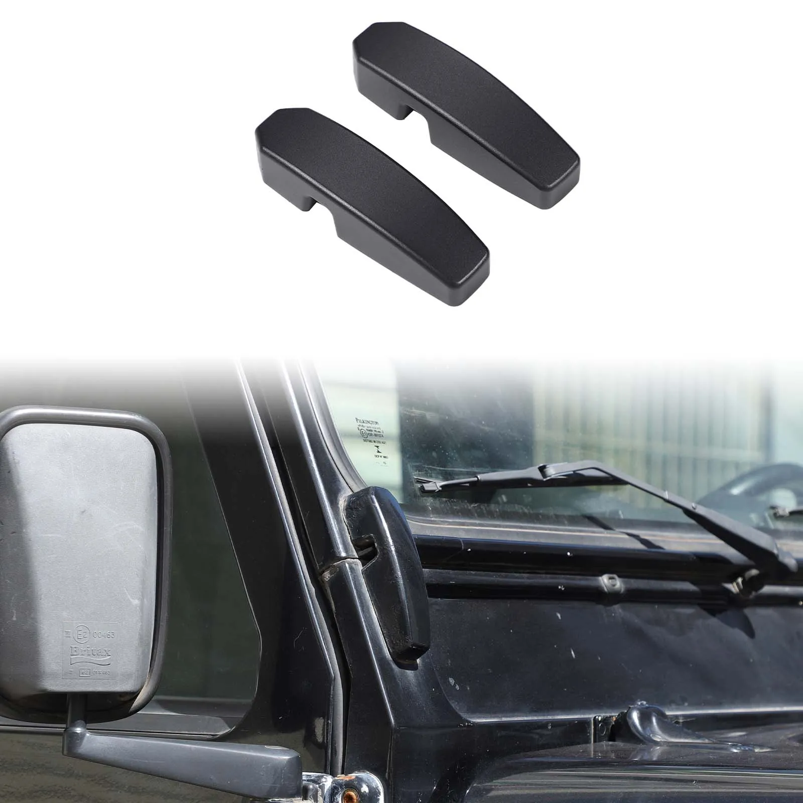 For Land Rover Defender 2004-2018 Aluminum Alloy Car Front Window Windscreen Bulkhead Support Bracket Covers Accessories