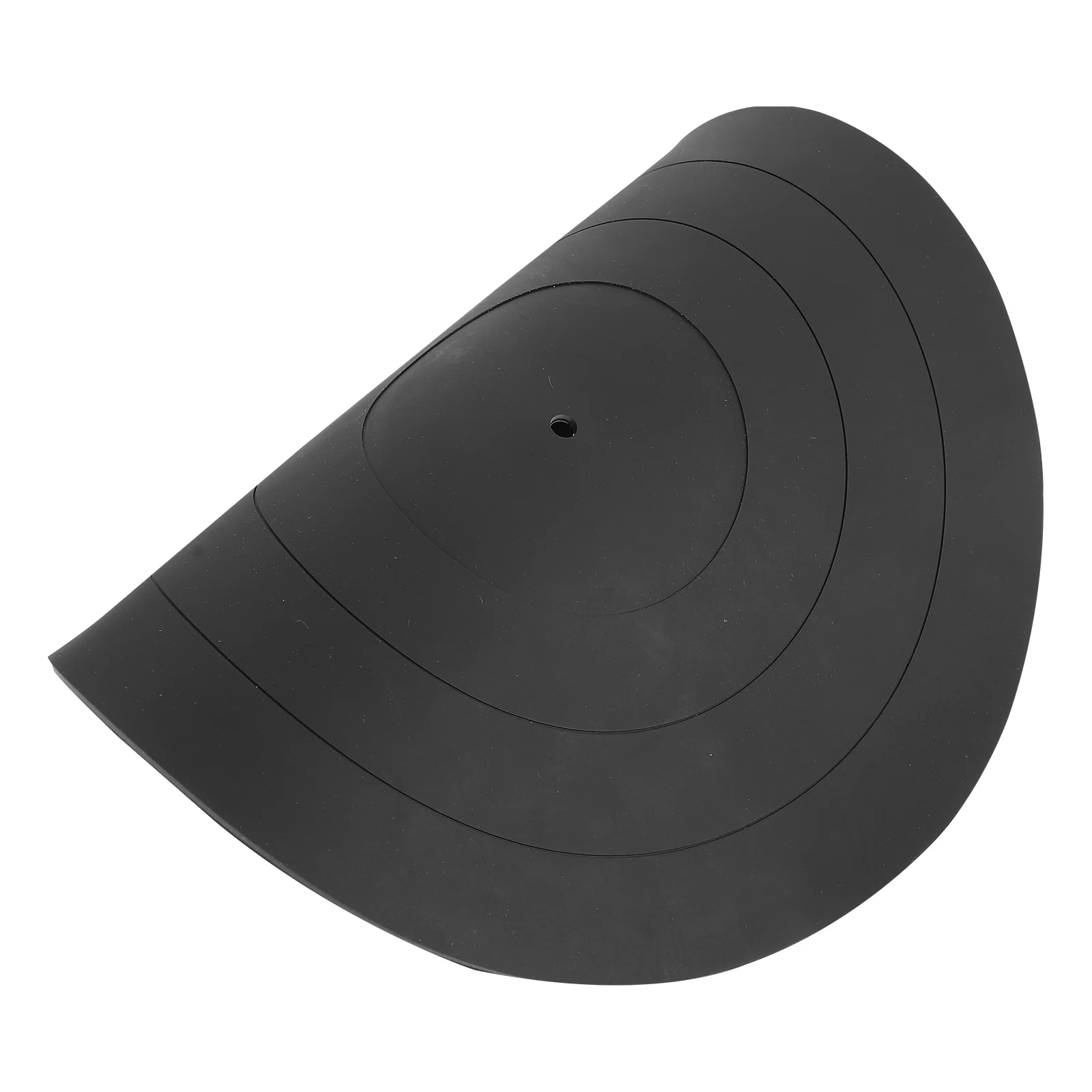 Vinyl Records Silicone Mat Audio Player Platter Pad Vintage Black Disc Turntables Accessories