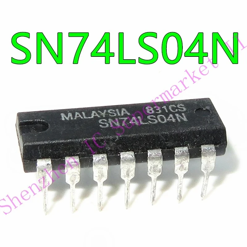 1cs/Lot SN74LS04N DIP14 SN74LS04 DIP 74LS04N 74LS04 DIP-14 HD74LS04P Baru IC