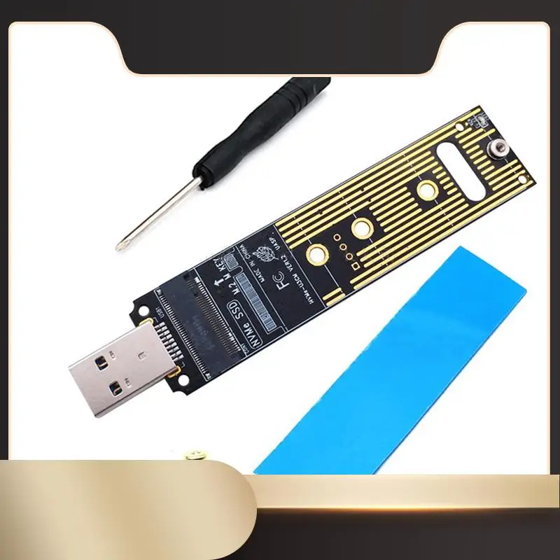 

1 Set M.2 NVME SSD To USB 3.1 Adapter Internal Riser Card 10Gbps USB3.1 Gen 2 For M2 Nvme 2230 2242 2260 2280 SSD-N36R