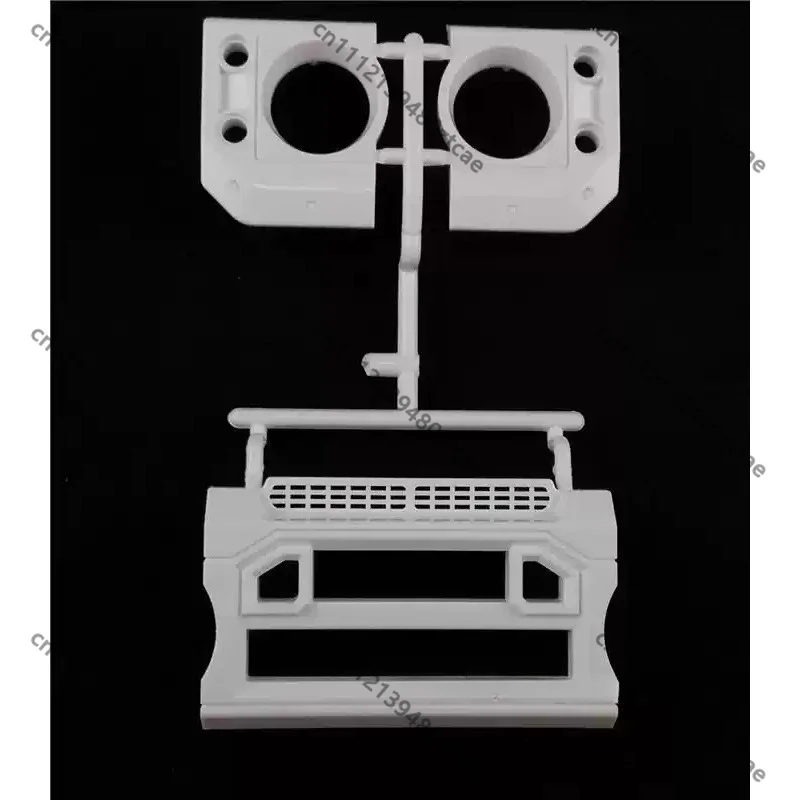 Front Grille, Electroplated Lamp Cup & Stainless‑Steel Mesh, Upgrade Spare‑Part For 1/10 RC Crawler Car Shell, Hobby Accessory