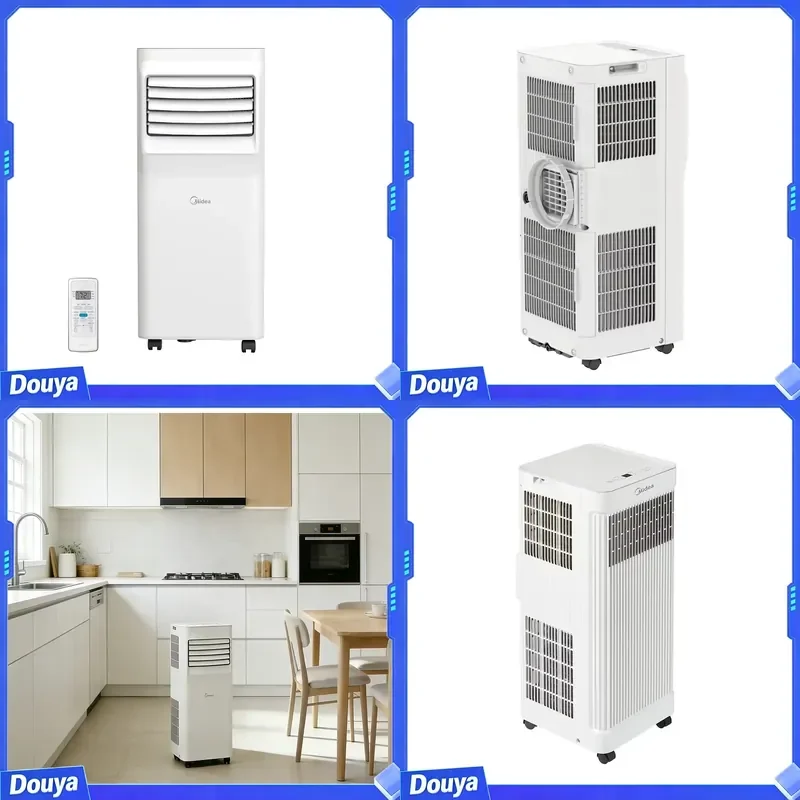 Midea 3-in-1 Portable AC Unit Refurbished Air Conditioner Wheeler Cool Fan Dehumidifier Lightweight Moving Aircon with Easy