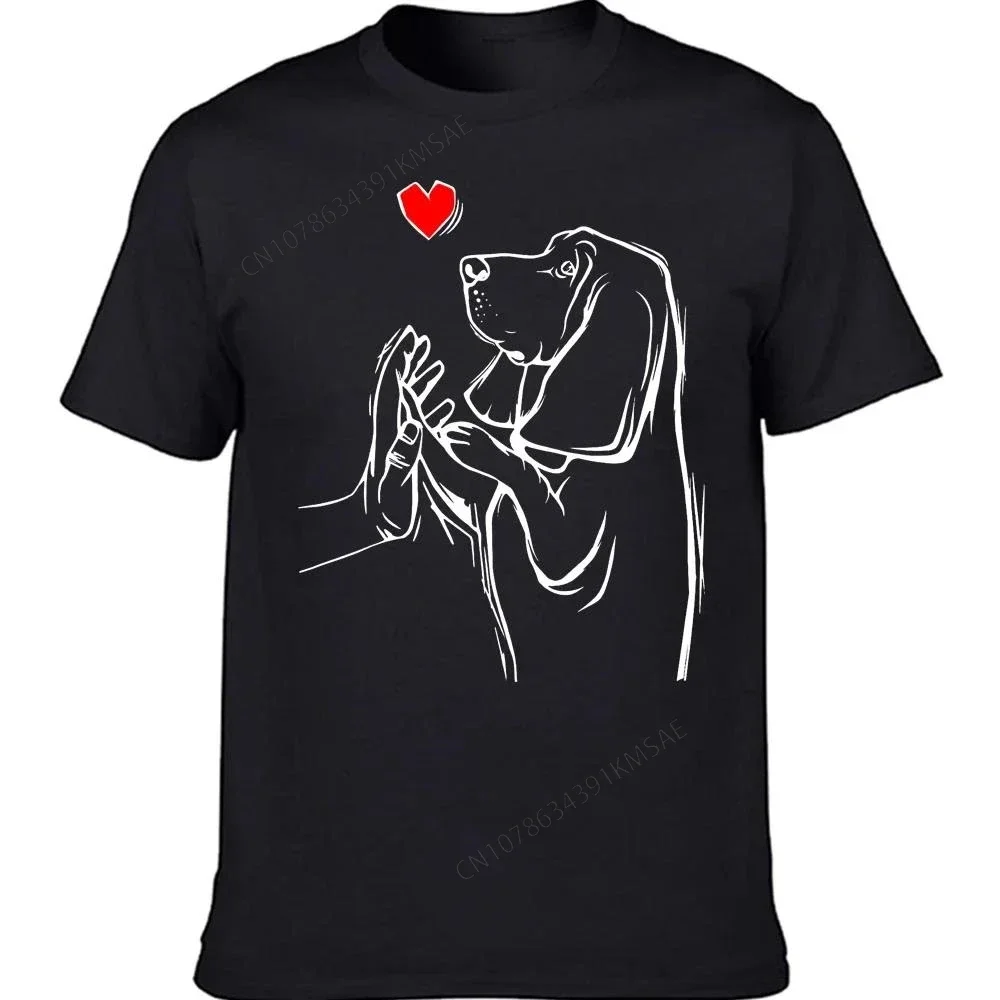 2025 new model Graphic Birthday Gift Basset Hound Dog T Shirts Christmas Mother's Day Streetwear Short Sleeve T-shirt Men Clothi